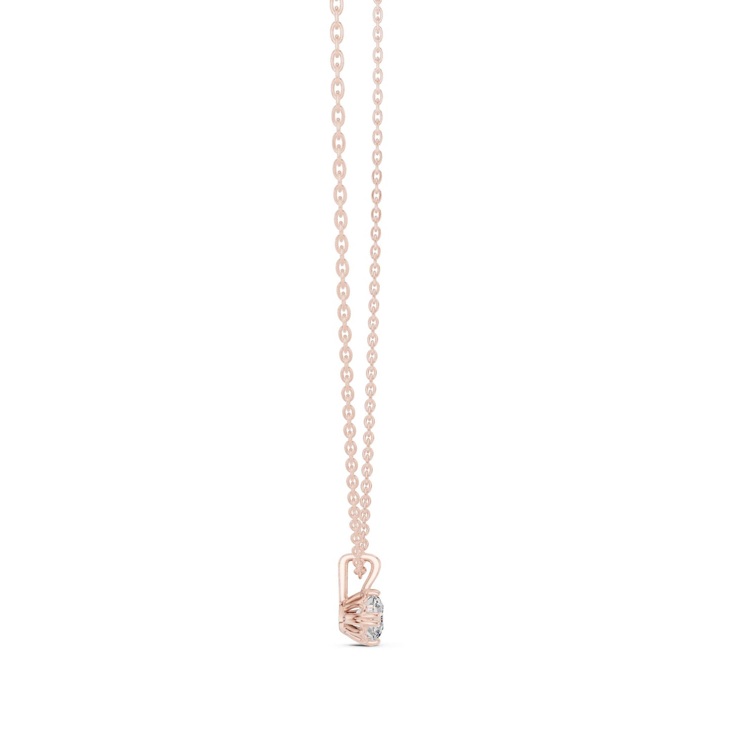 Round Lab Grown Diamond Pendant