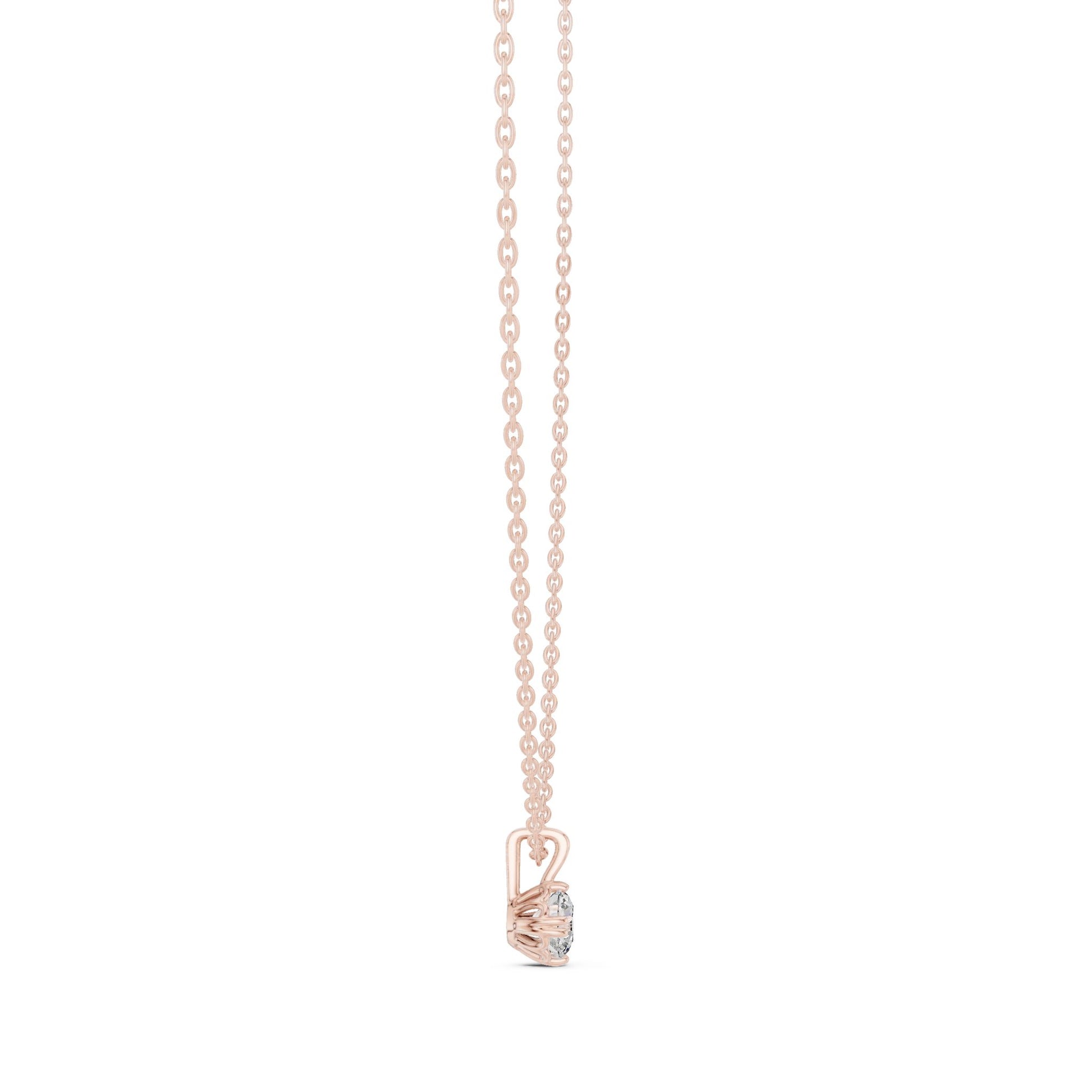Round Lab Grown Diamond Pendant