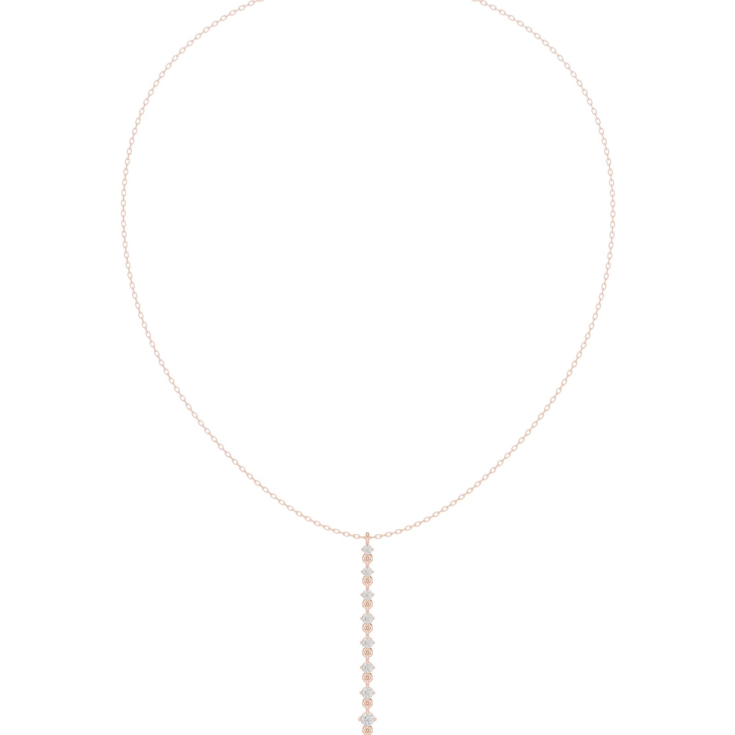 Round Lab Grown Diamond Pendant