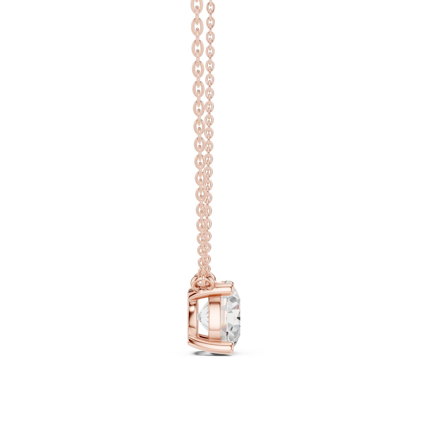 Round Lab Grown Diamond Pendant