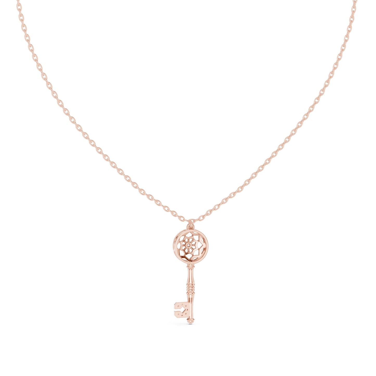 Round Lab Grown Diamond Pendant