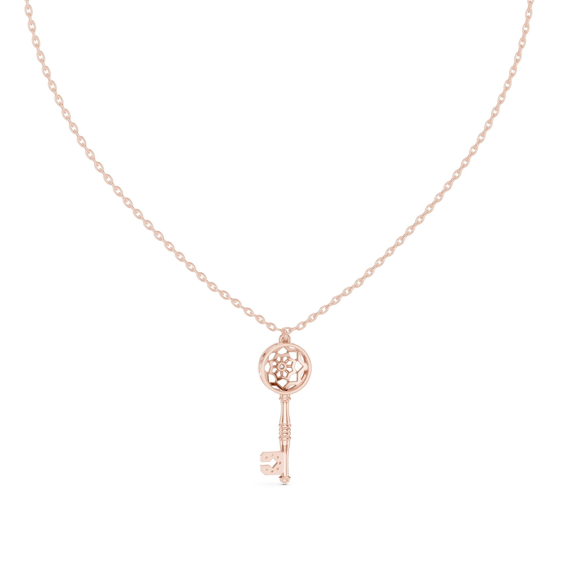 Round Lab Grown Diamond Pendant