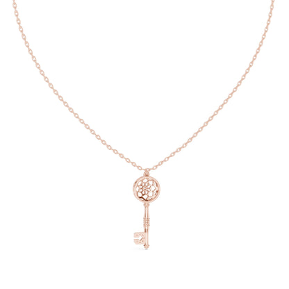 Round Lab Grown Diamond Pendant
