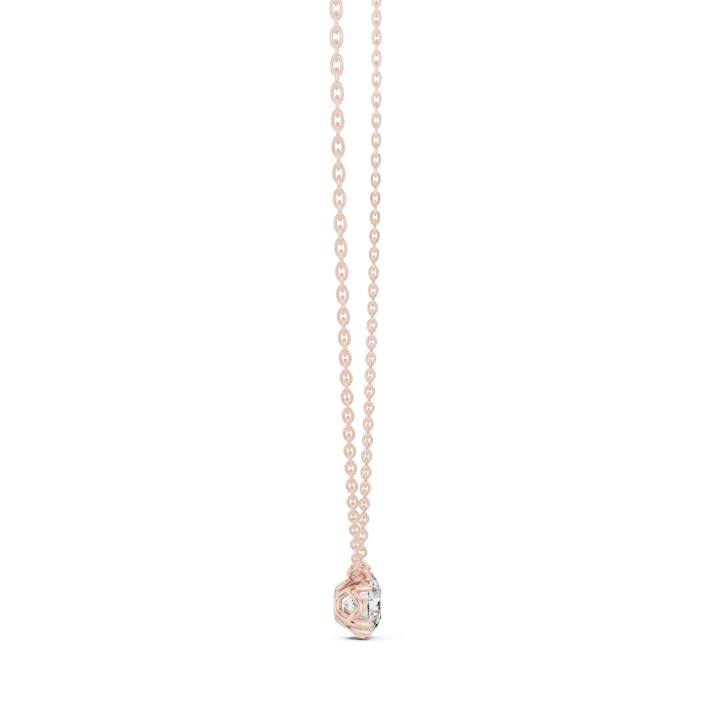 Round Lab Grown Diamond Pendant