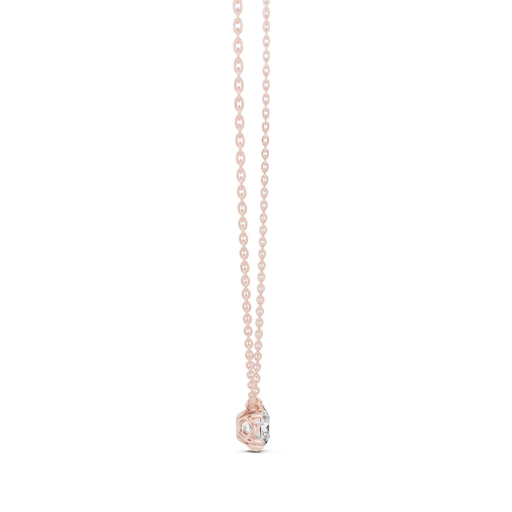 Round Lab Grown Diamond Pendant