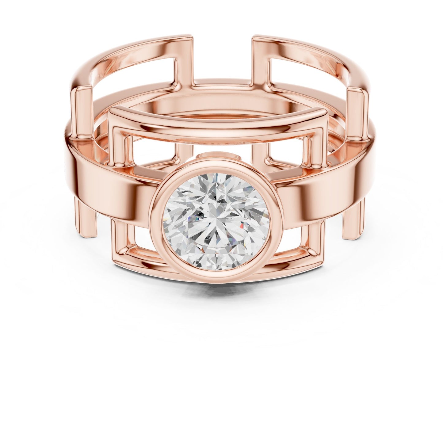 Men's Round Lab Grown Diamond Ring