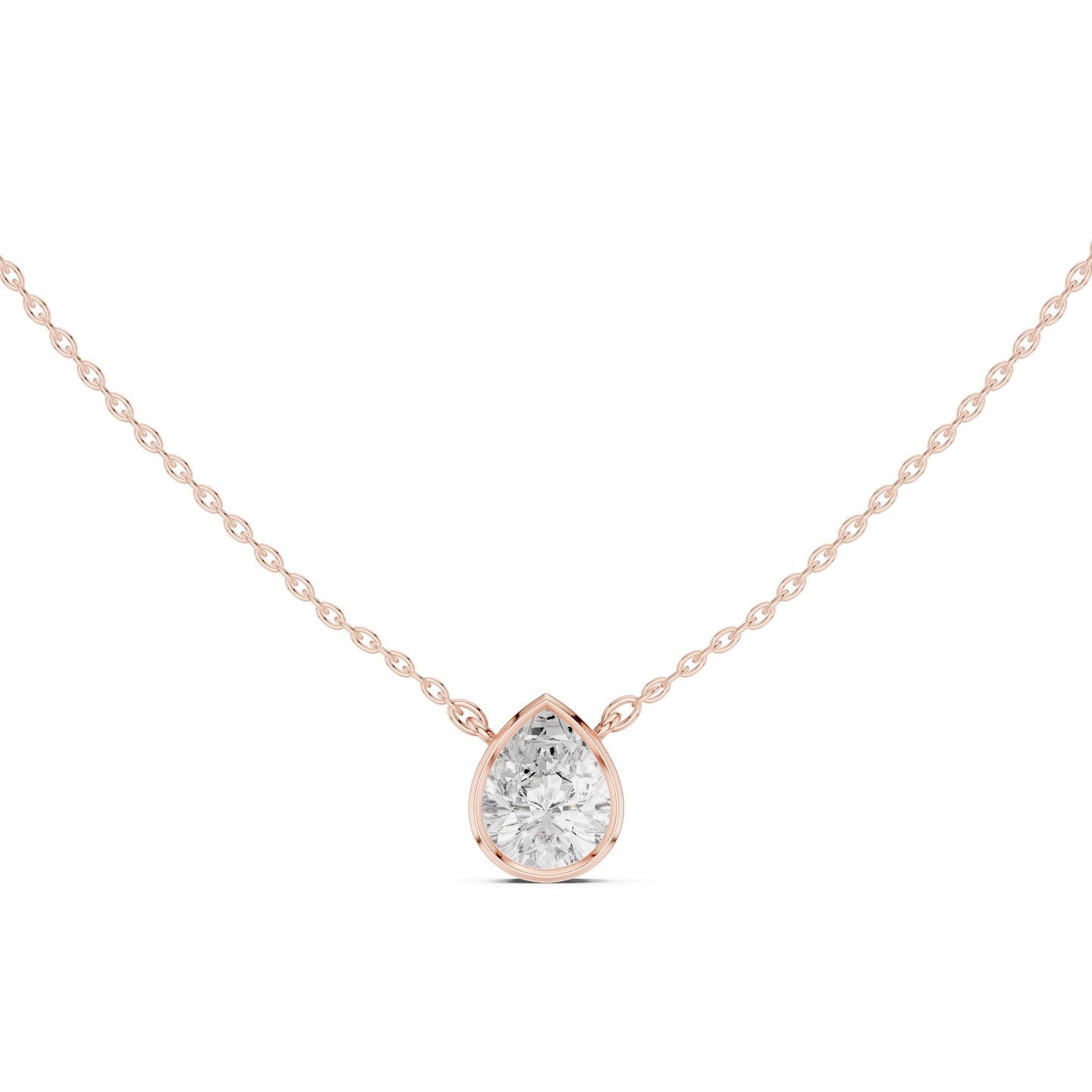 Round Lab Grown Diamond Pendant