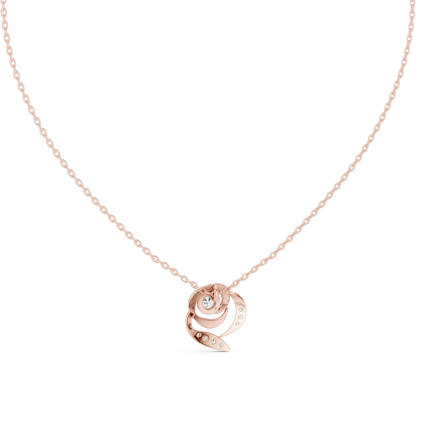 Round Lab Grown Diamond Pendant