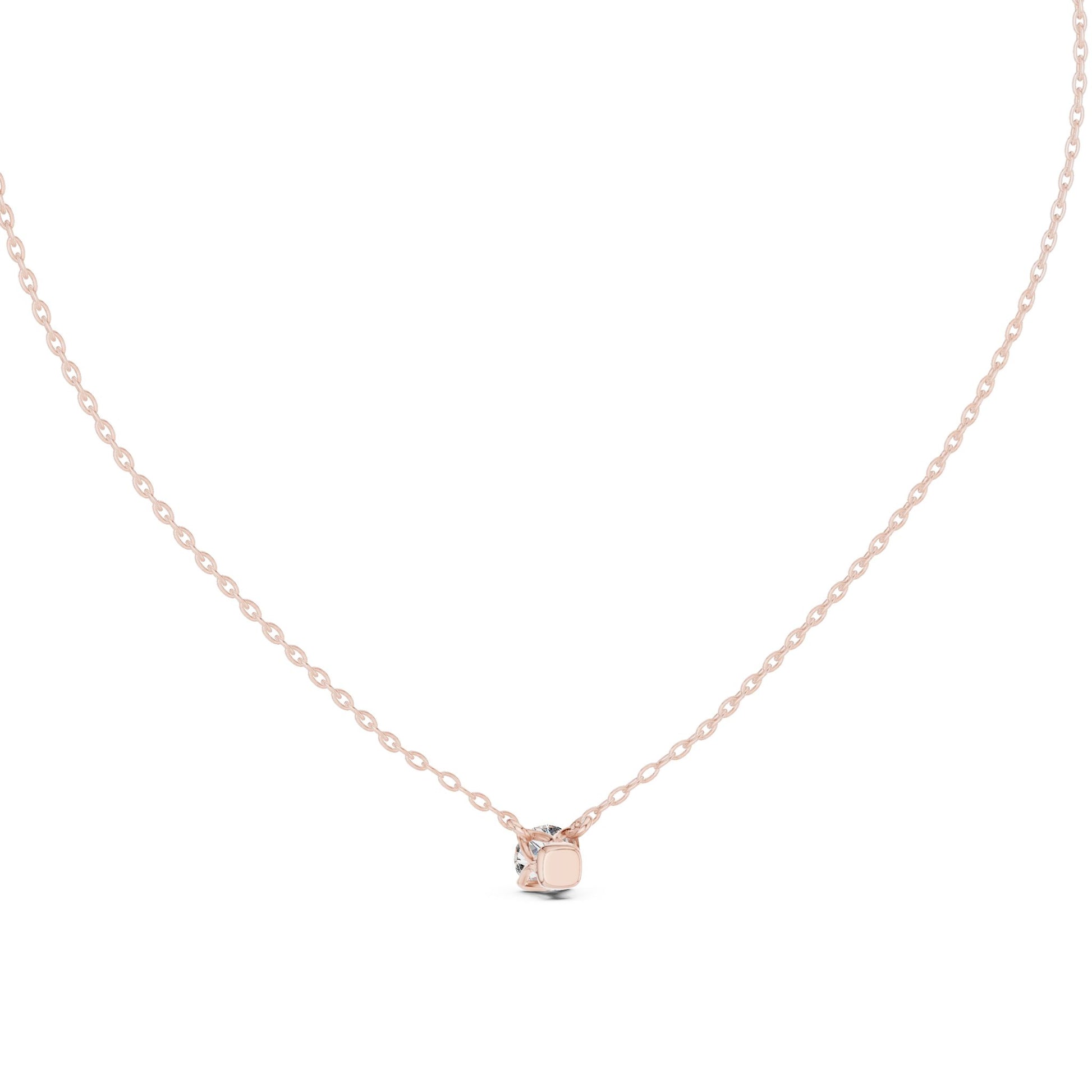 Round Lab Grown Diamond Pendant