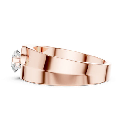 Men's Round Lab Grown Diamond Ring