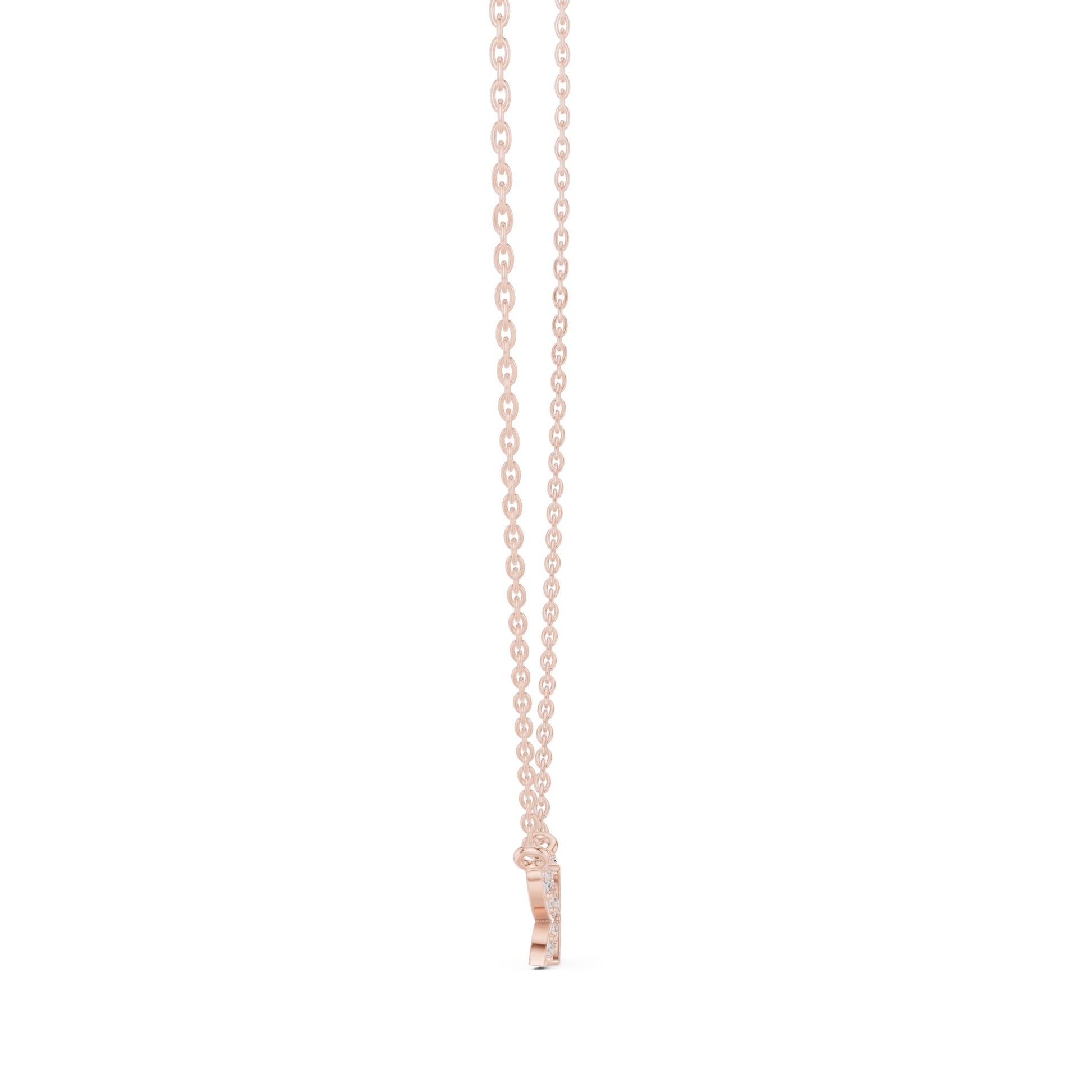 Round Lab Grown Diamond Pendant