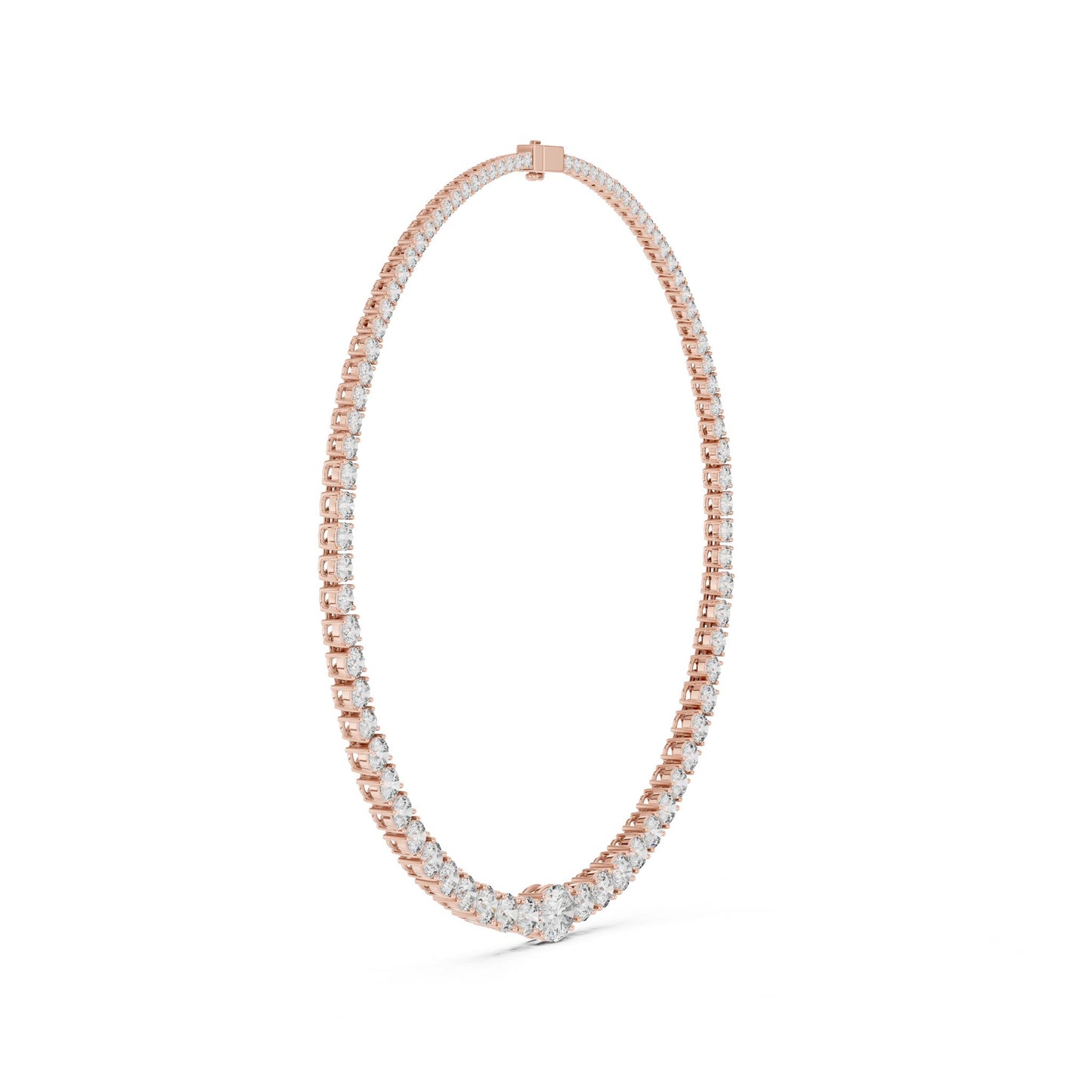 Round Lab Grown Diamond Pendant