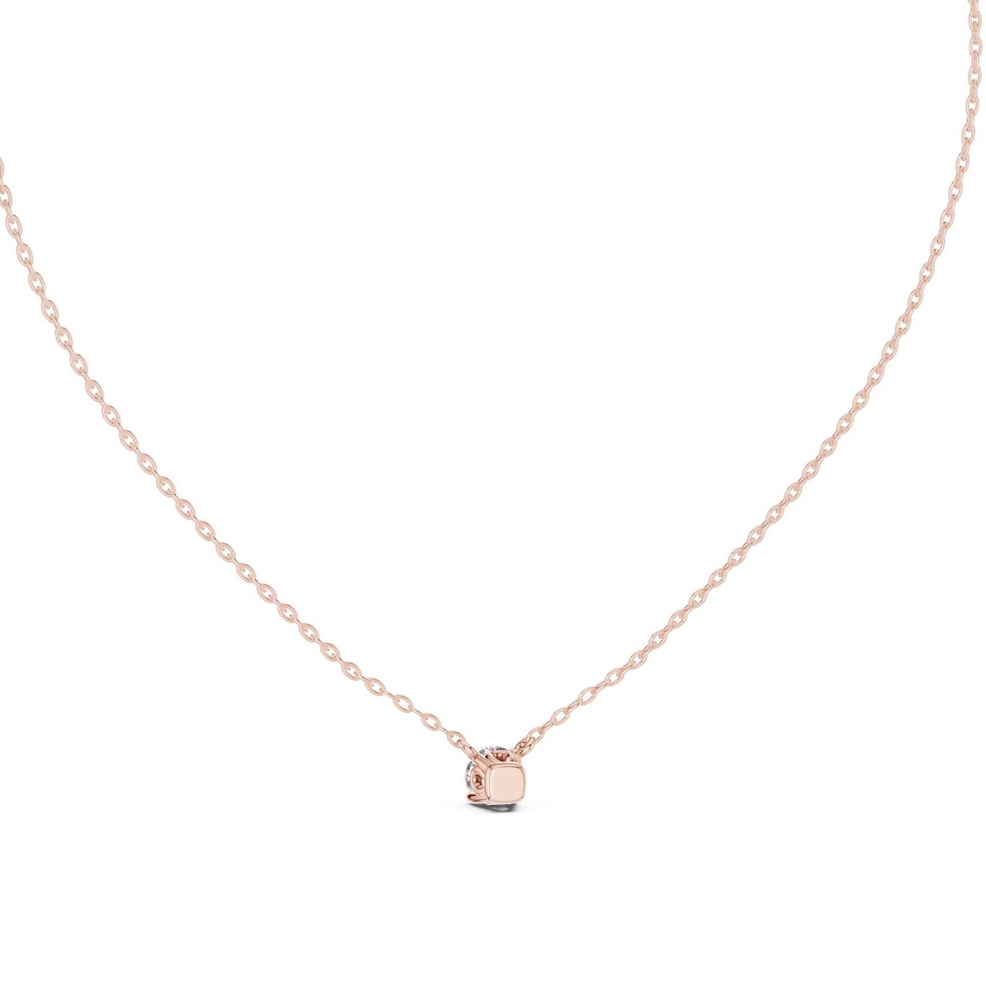 Round Lab Grown Diamond Pendant