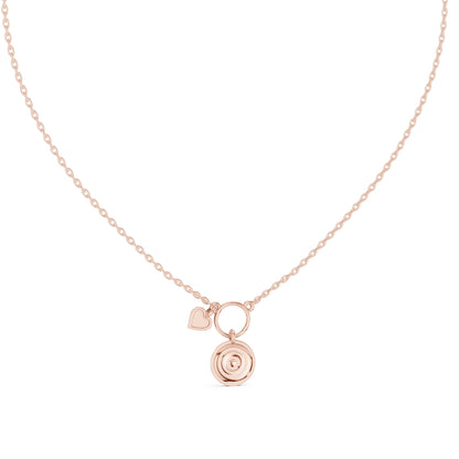 Round Lab Grown Diamond Pendant