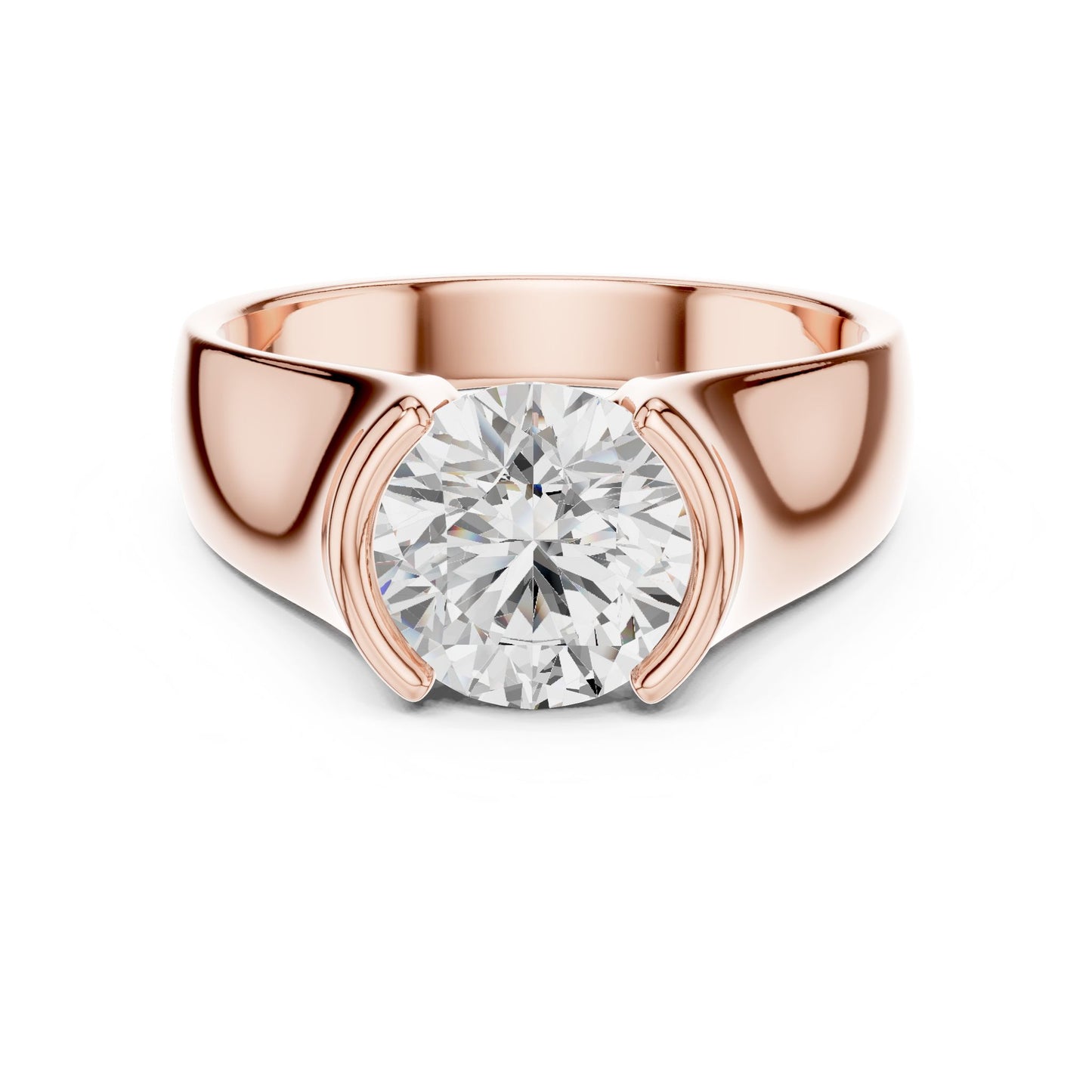 Men's Round Lab Grown Diamond Ring