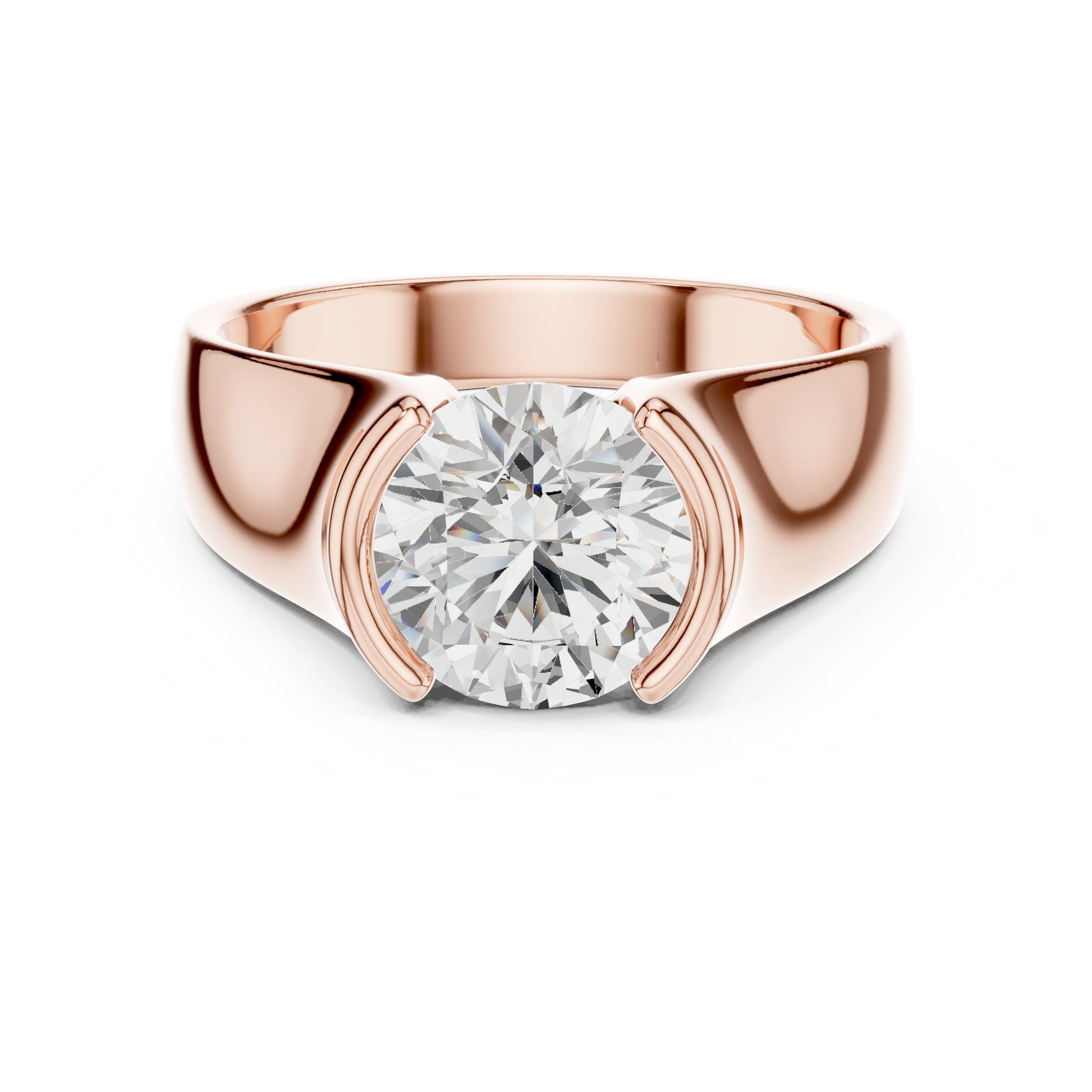 Men's Round Lab Grown Diamond Ring