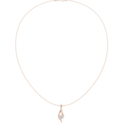 Round Lab Grown Diamond Pendant