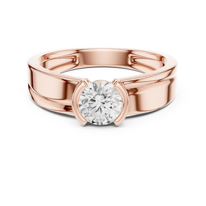 Men's Round Lab Grown Diamond Ring