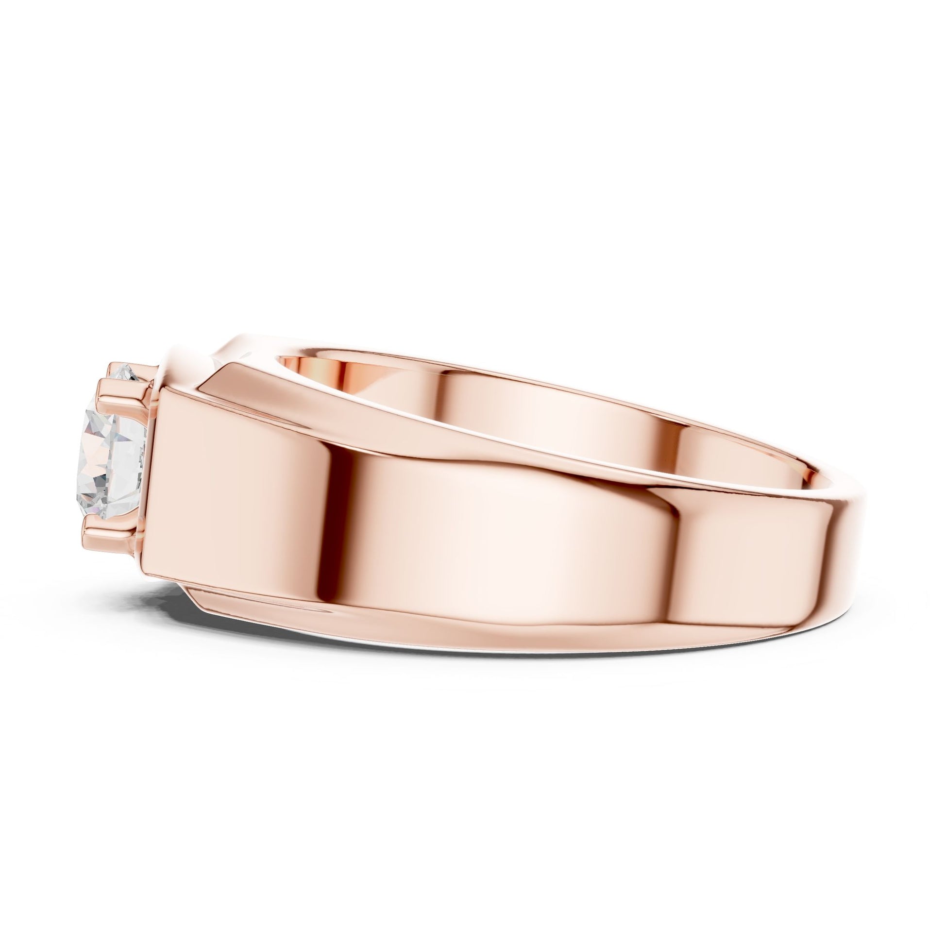 Men's Round Lab Grown Diamond Ring