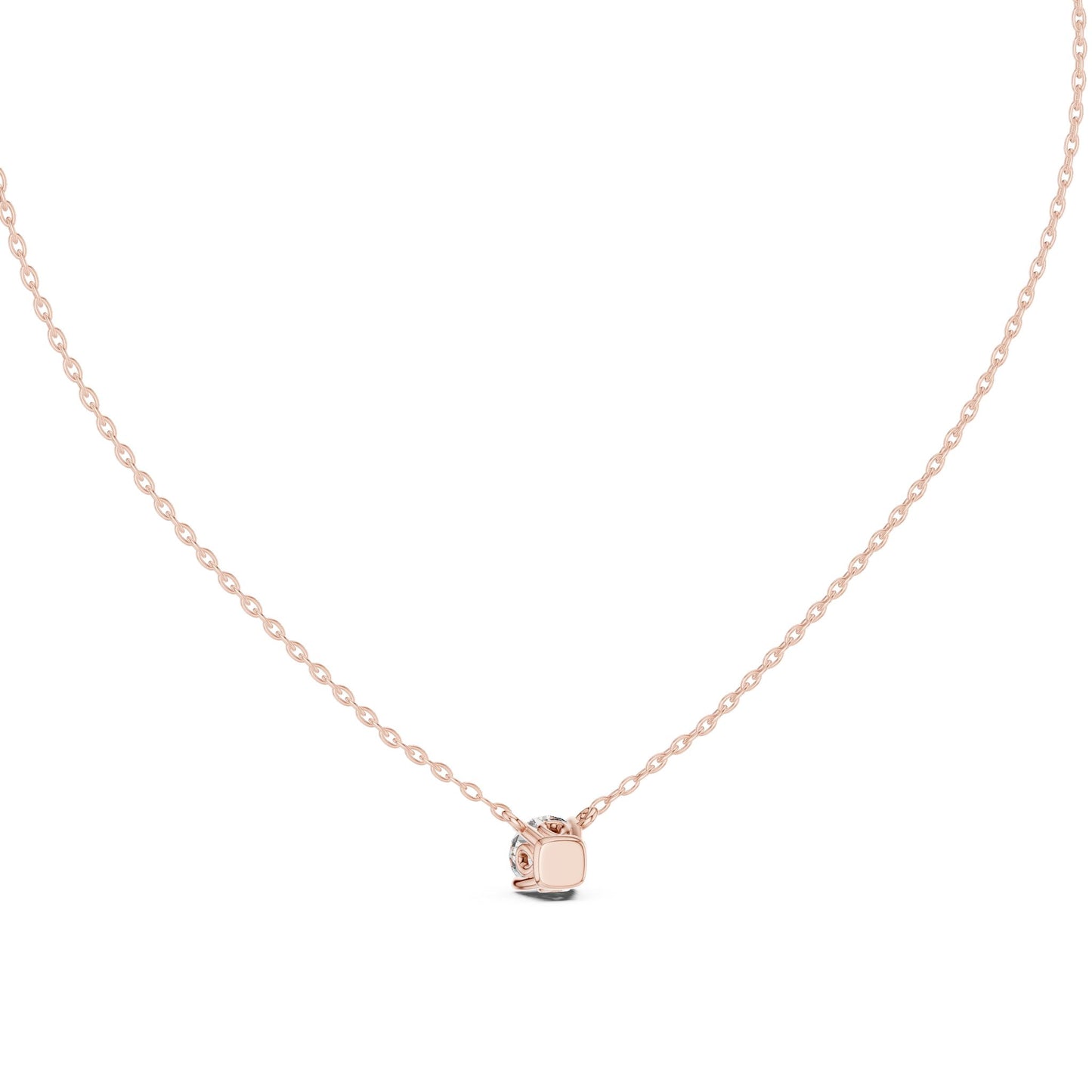 Round Lab Grown Diamond Pendant