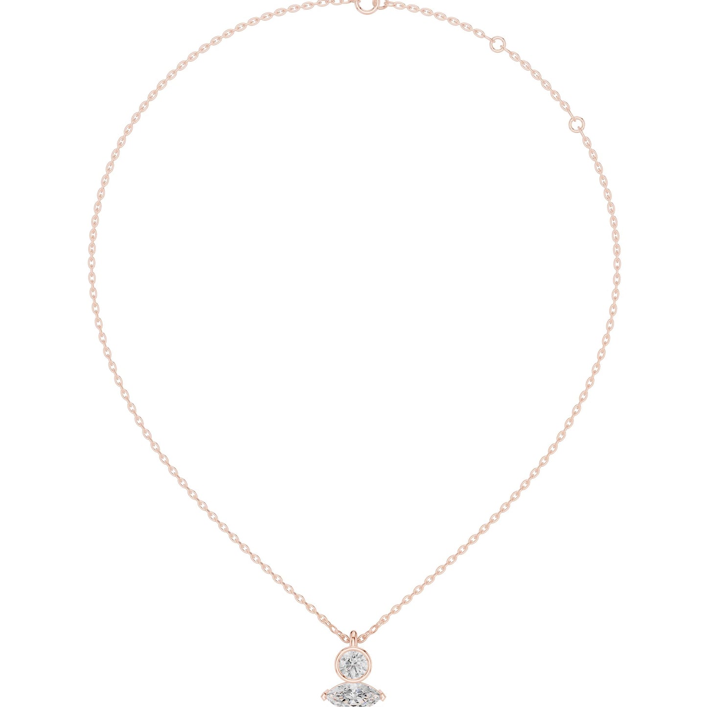 Round Lab Grown Diamond Pendant