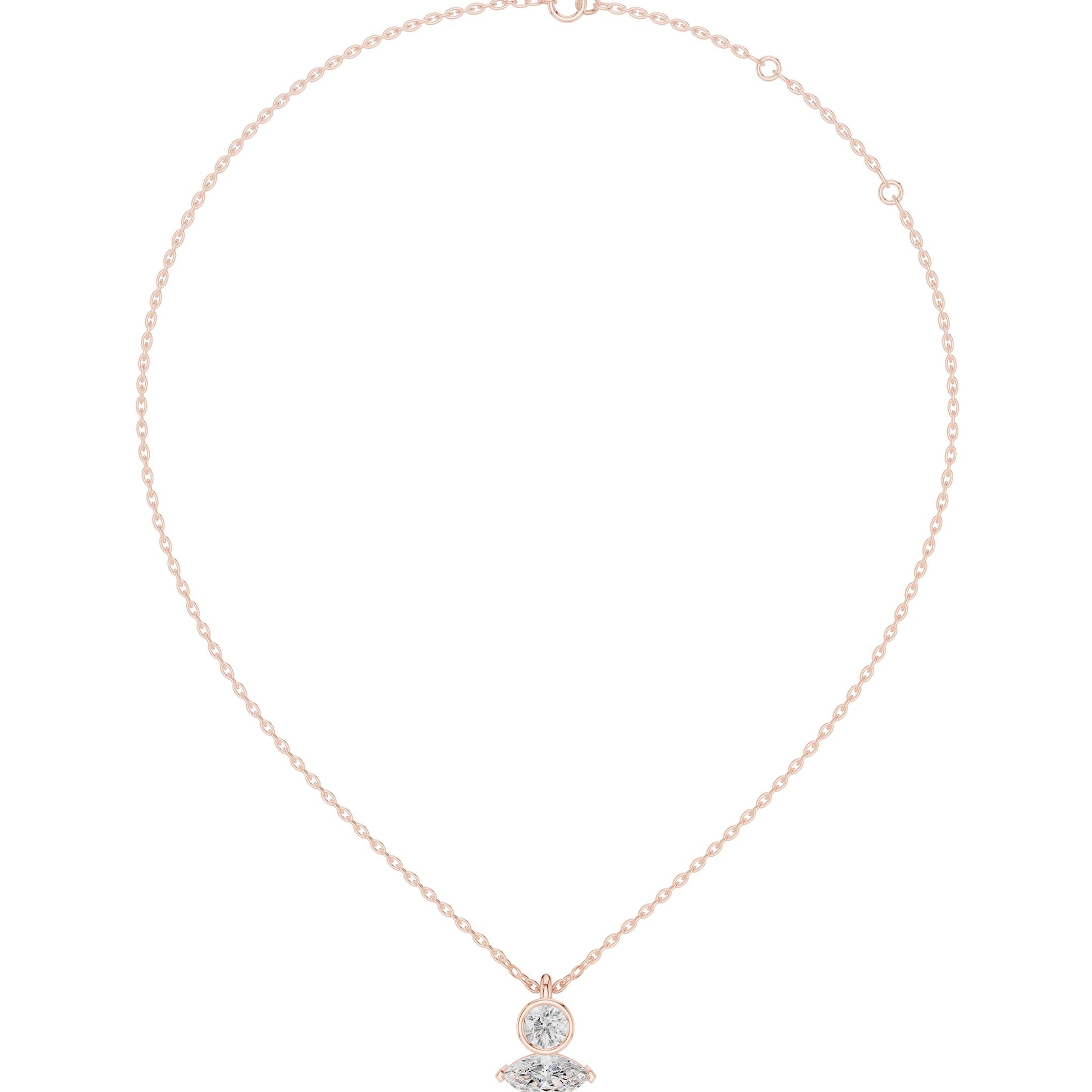 Round Lab Grown Diamond Pendant