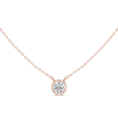 Round Lab Grown Diamond Pendant