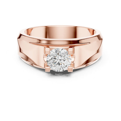 Men's Round Lab Grown Diamond Ring