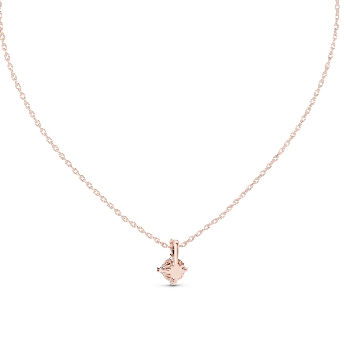 Round Lab Grown Diamond Pendant