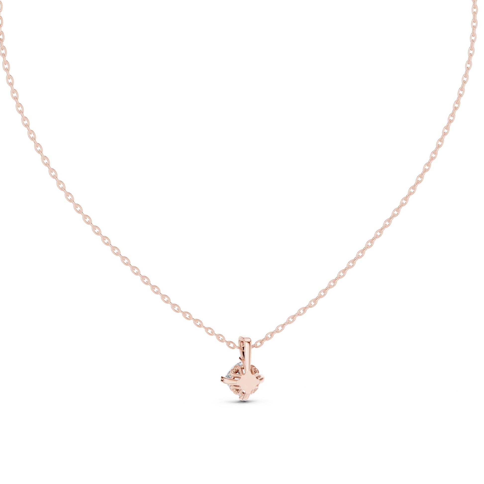 Round Lab Grown Diamond Pendant