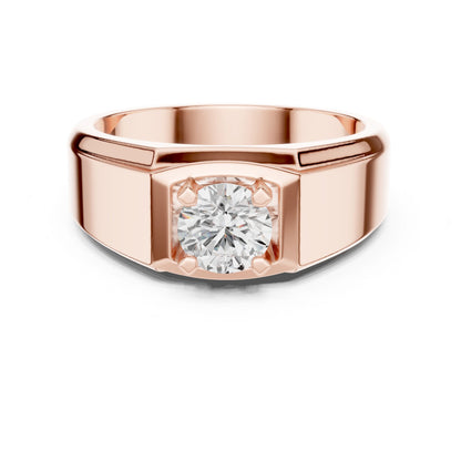 Men's Round Lab Grown Diamond Ring