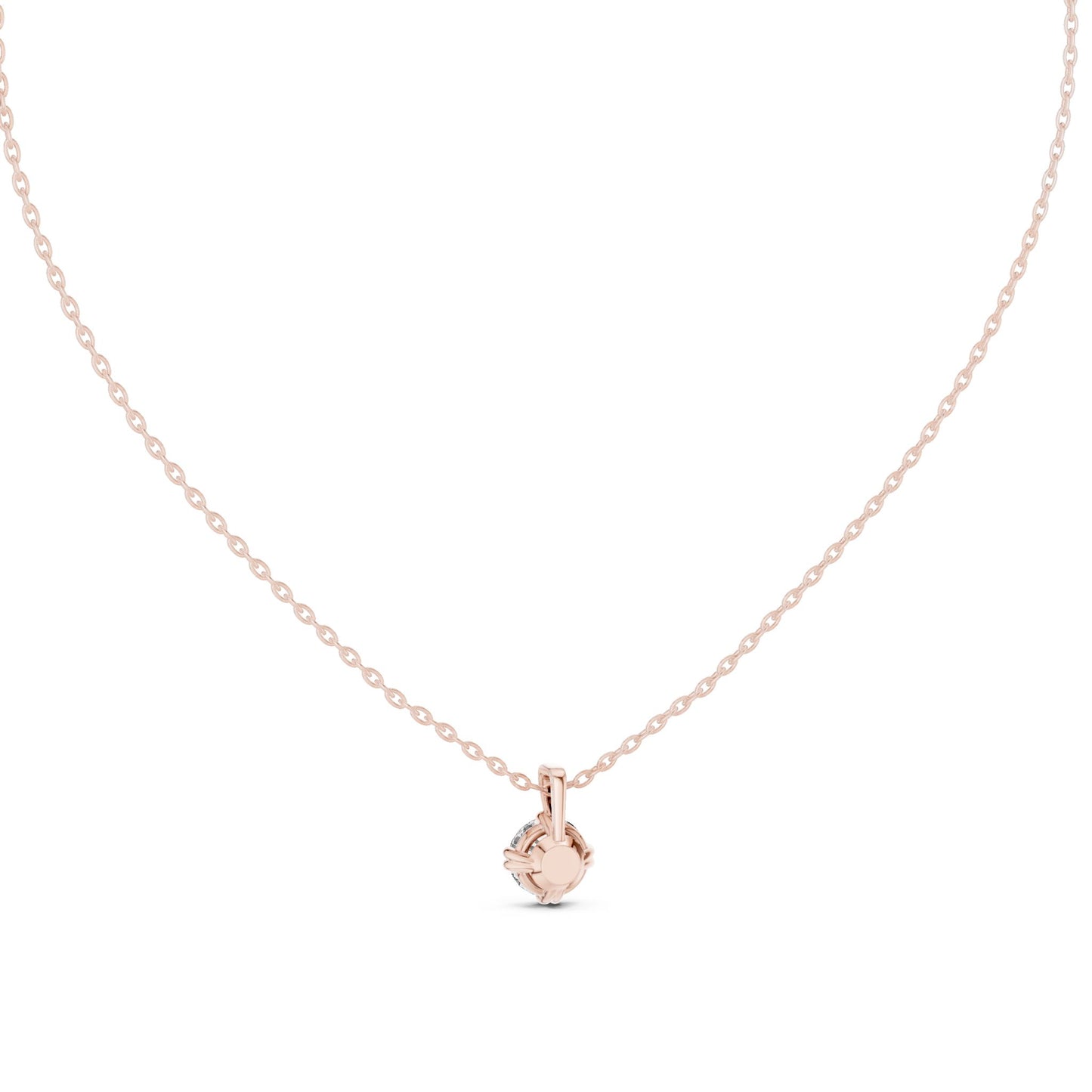 Round Lab Grown Diamond Pendant