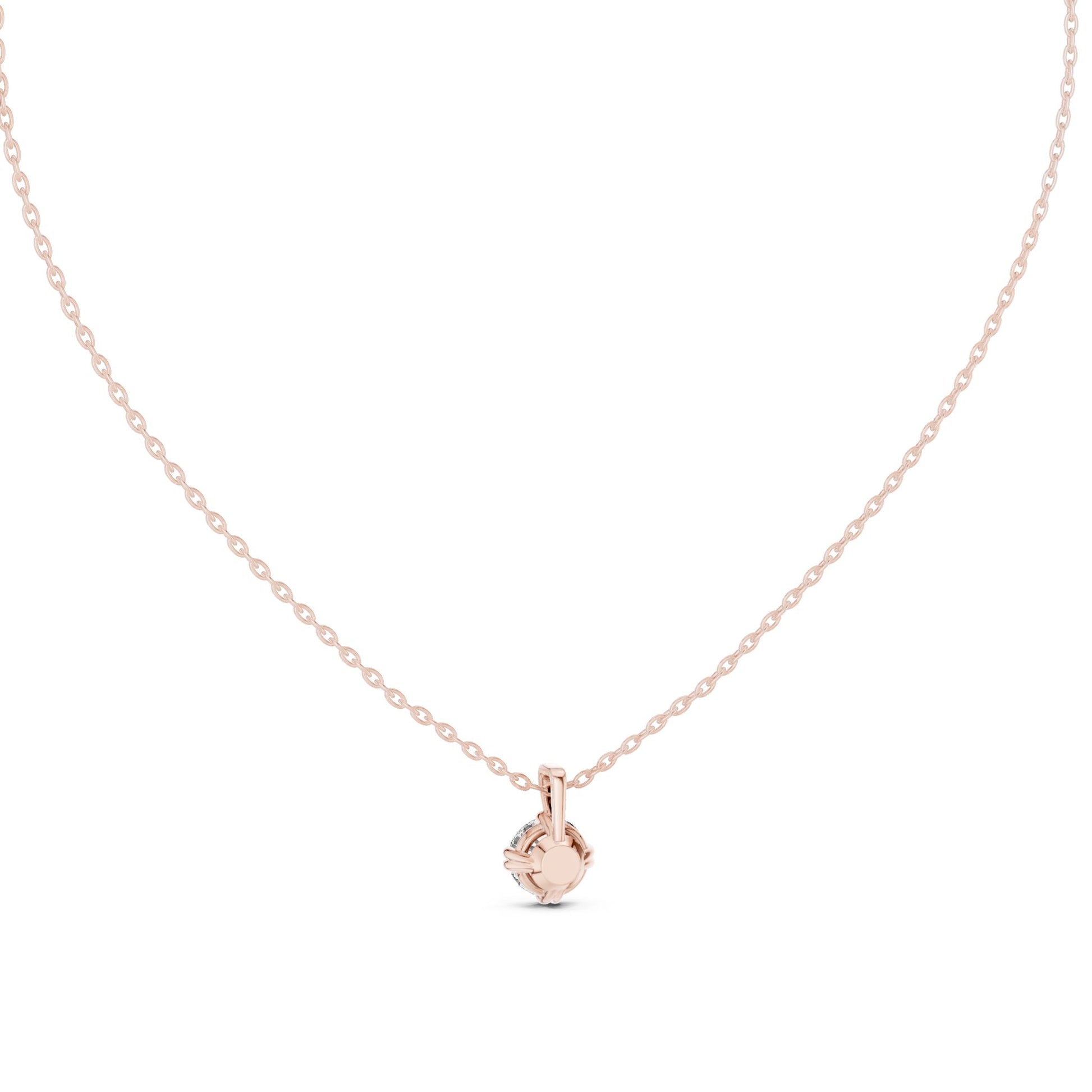 Round Lab Grown Diamond Pendant