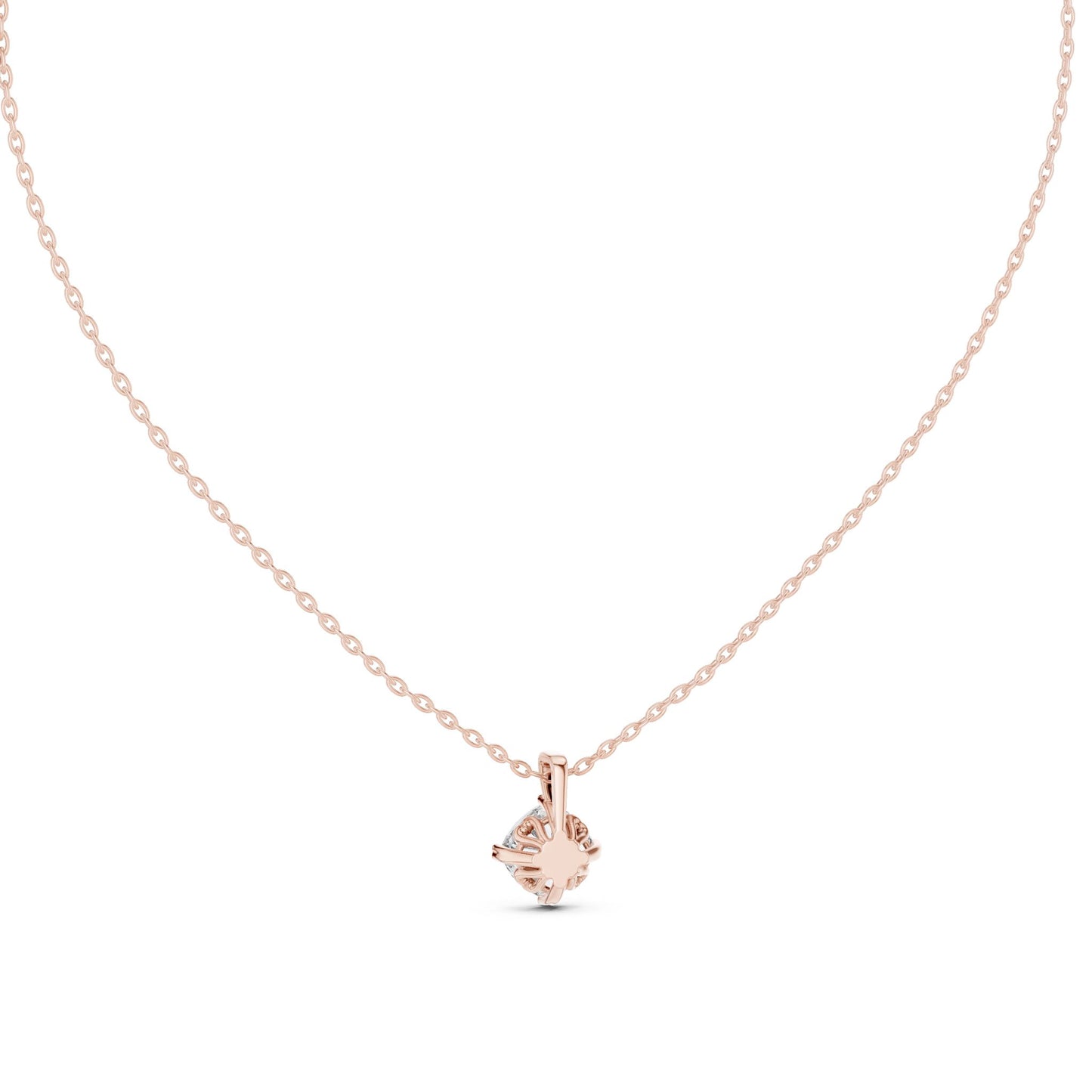 Round Lab Grown Diamond Pendant
