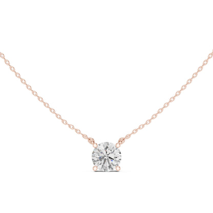 Round Lab Grown Diamond Pendant
