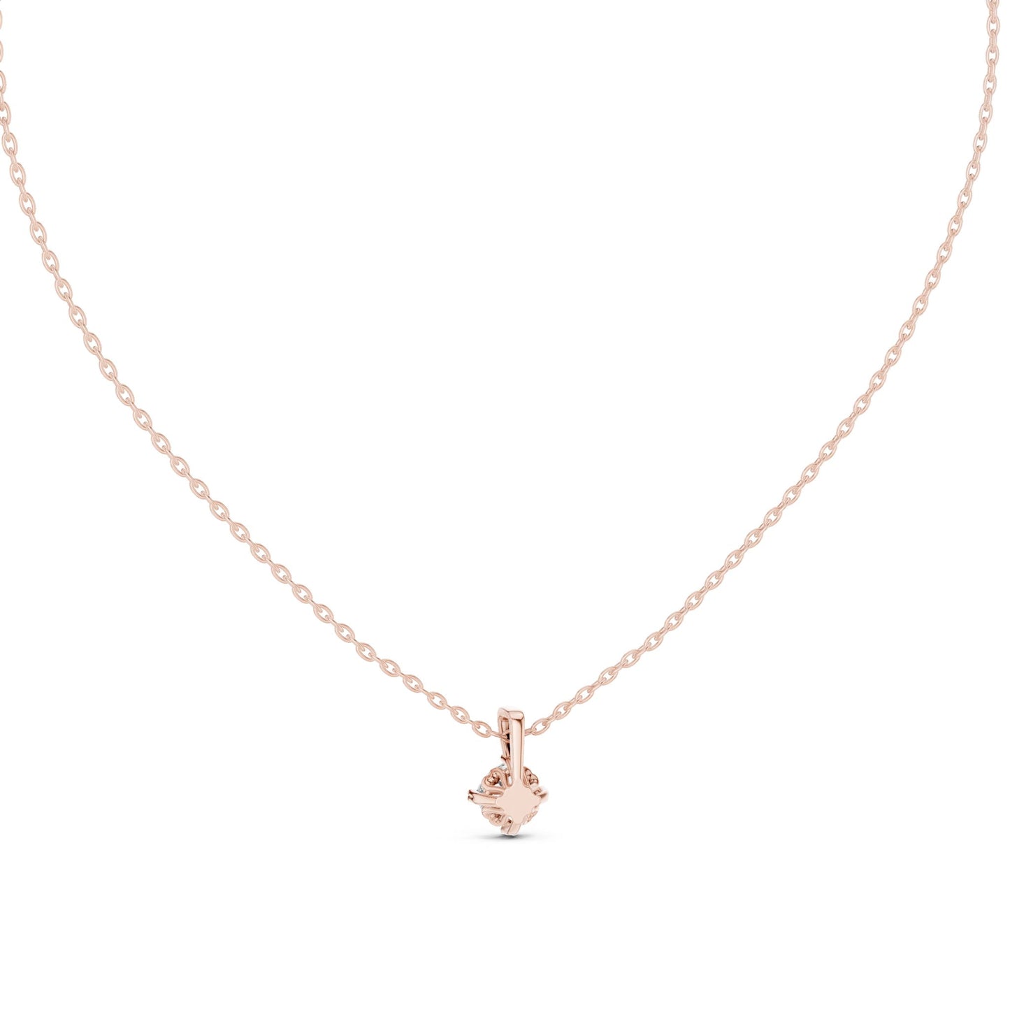 Round Lab Grown Diamond Pendant