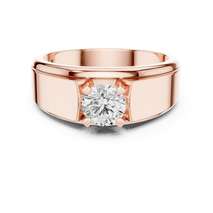 Men's Round Lab Grown Diamond Ring
