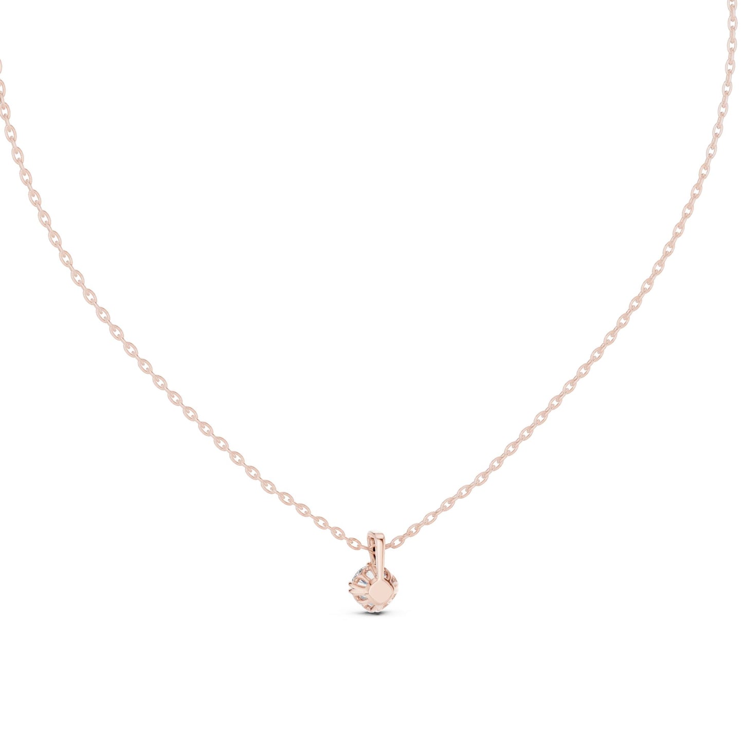 Round Lab Grown Diamond Pendant