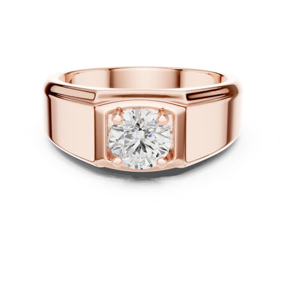 Men's Round Lab Grown Diamond Ring