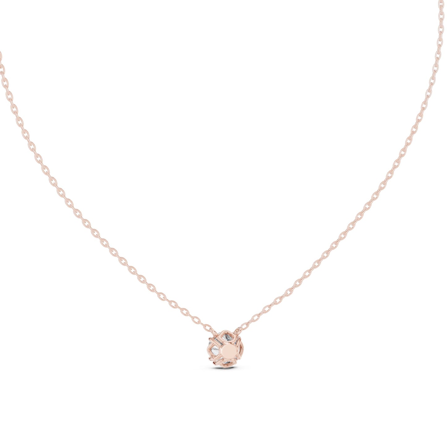 Round Lab Grown Diamond Pendant