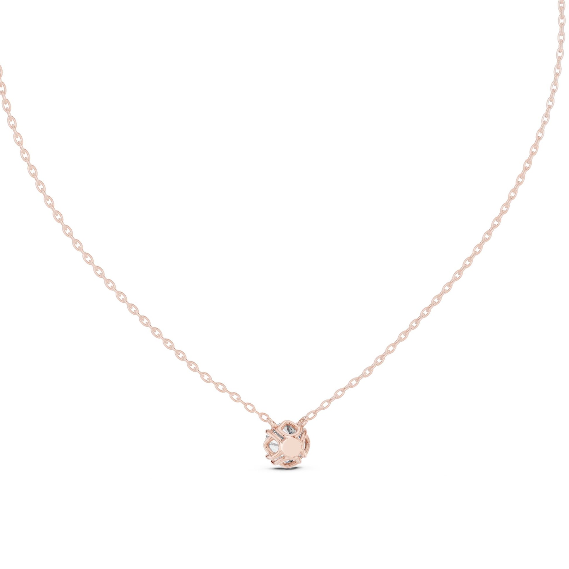 Round Lab Grown Diamond Pendant