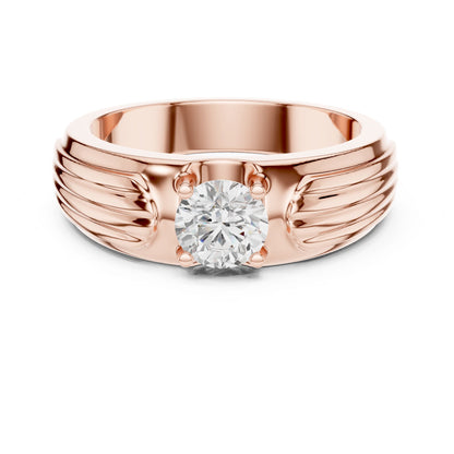 Men's Round Lab Grown Diamond Ring