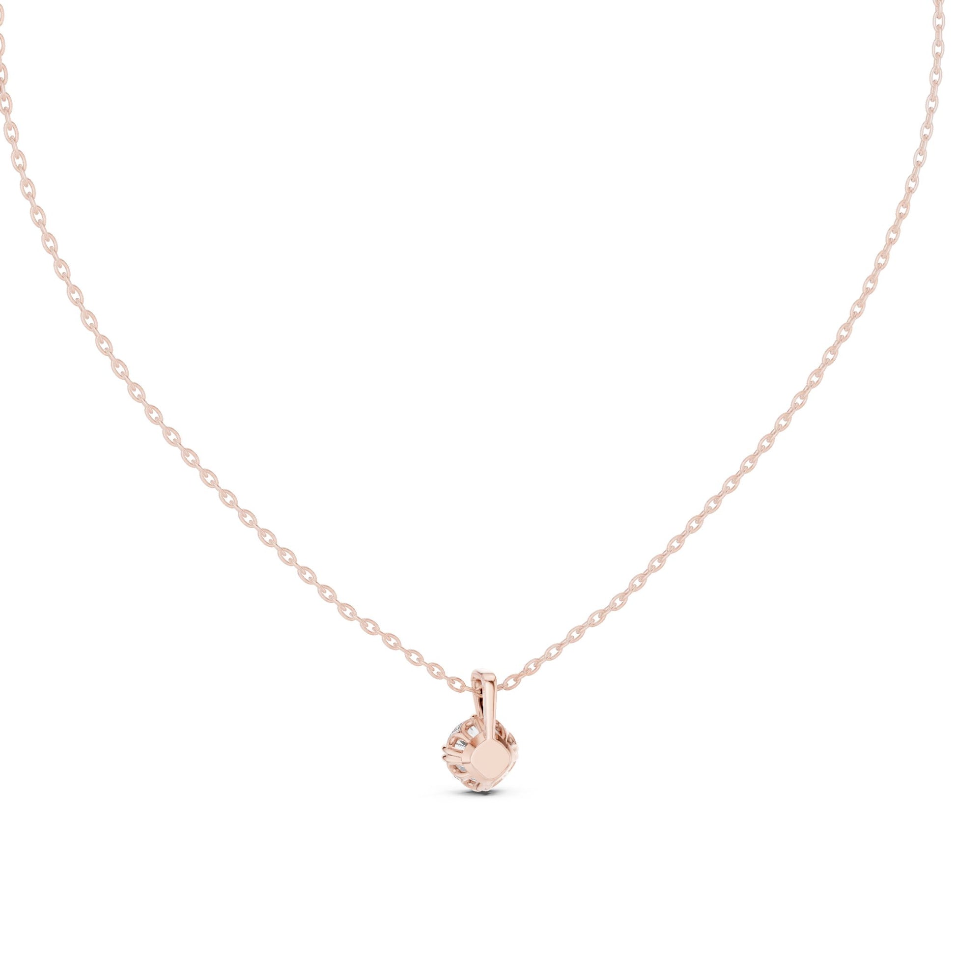 Round Lab Grown Diamond Pendant