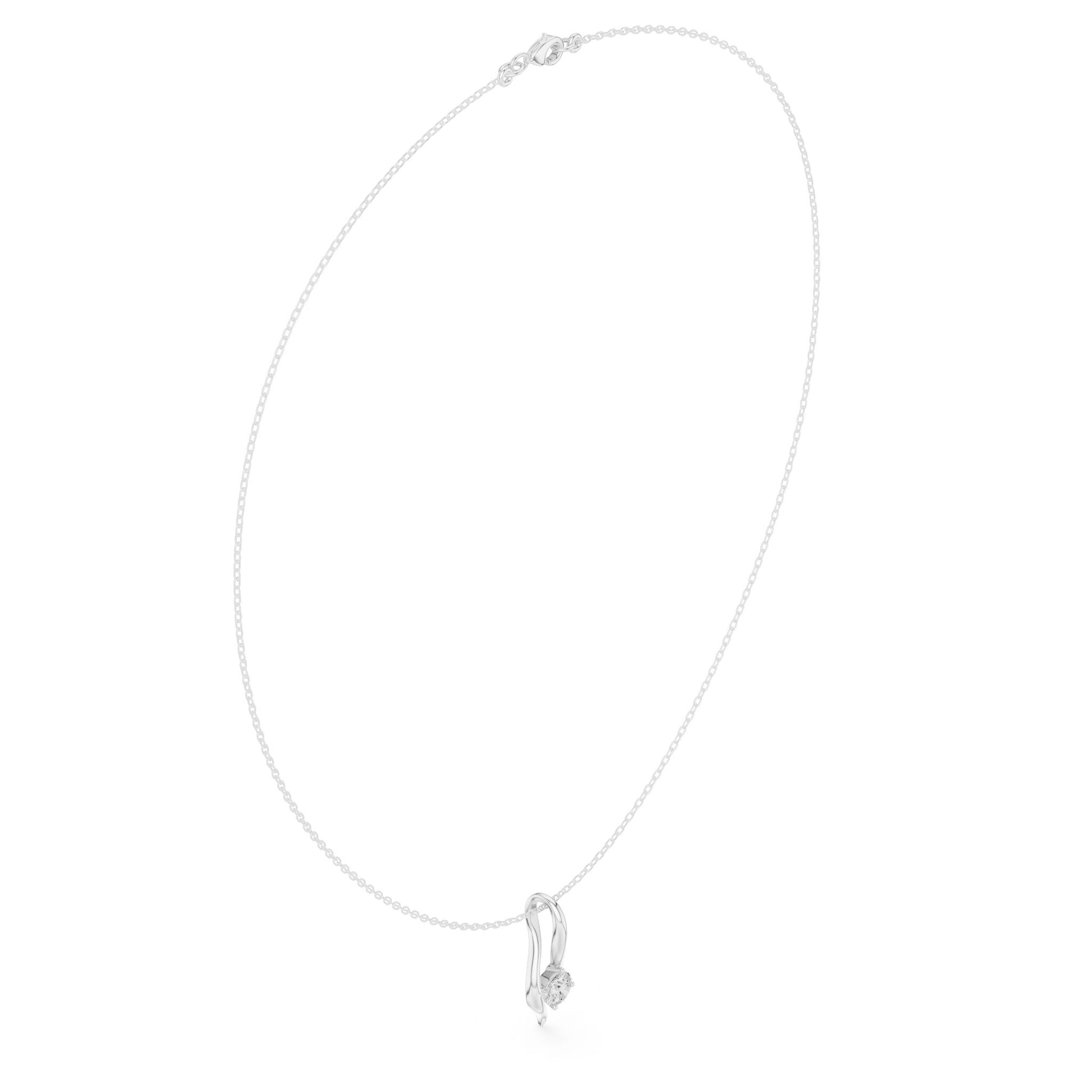 Round Lab Grown Diamond Pendant