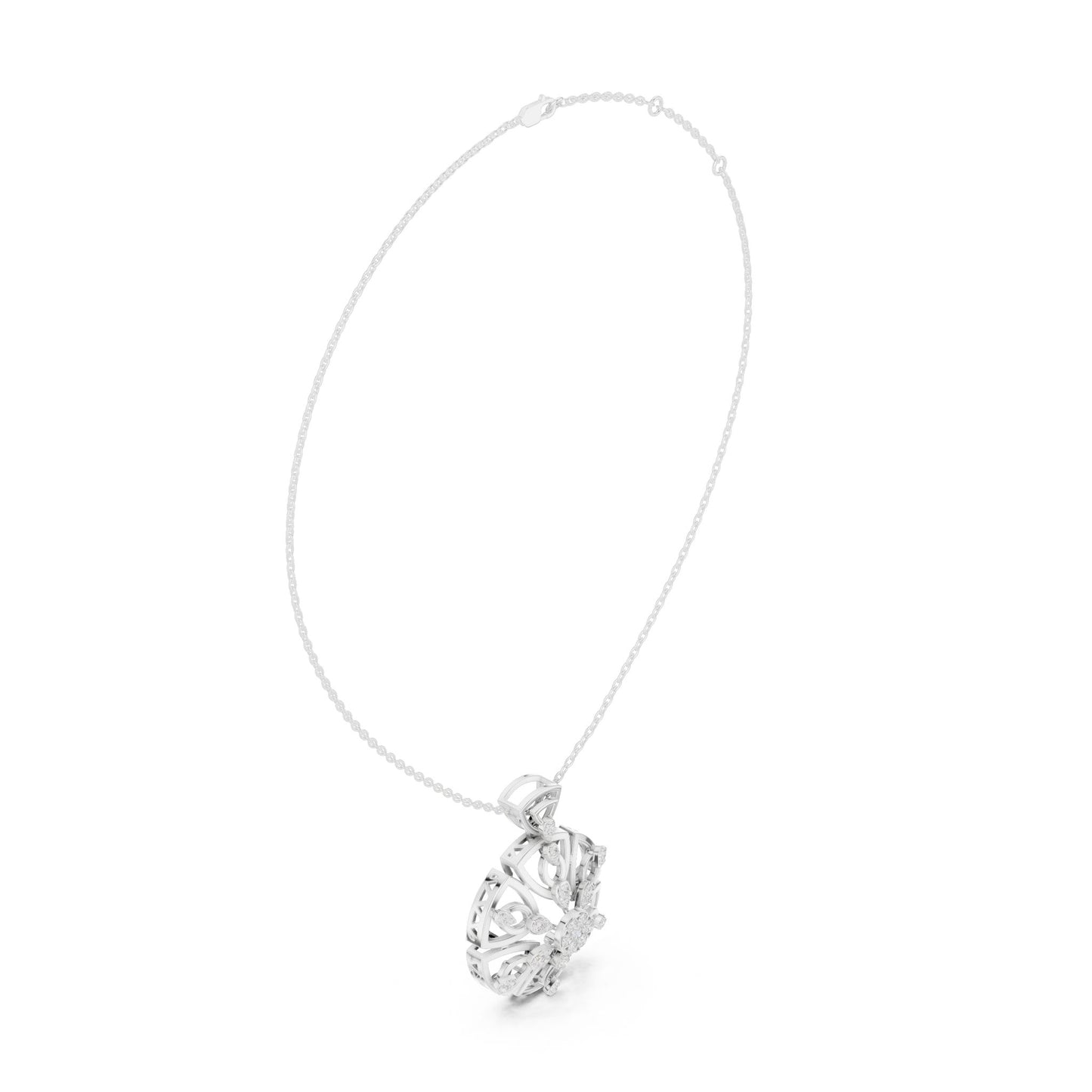 Round Lab Grown Diamond Pendant