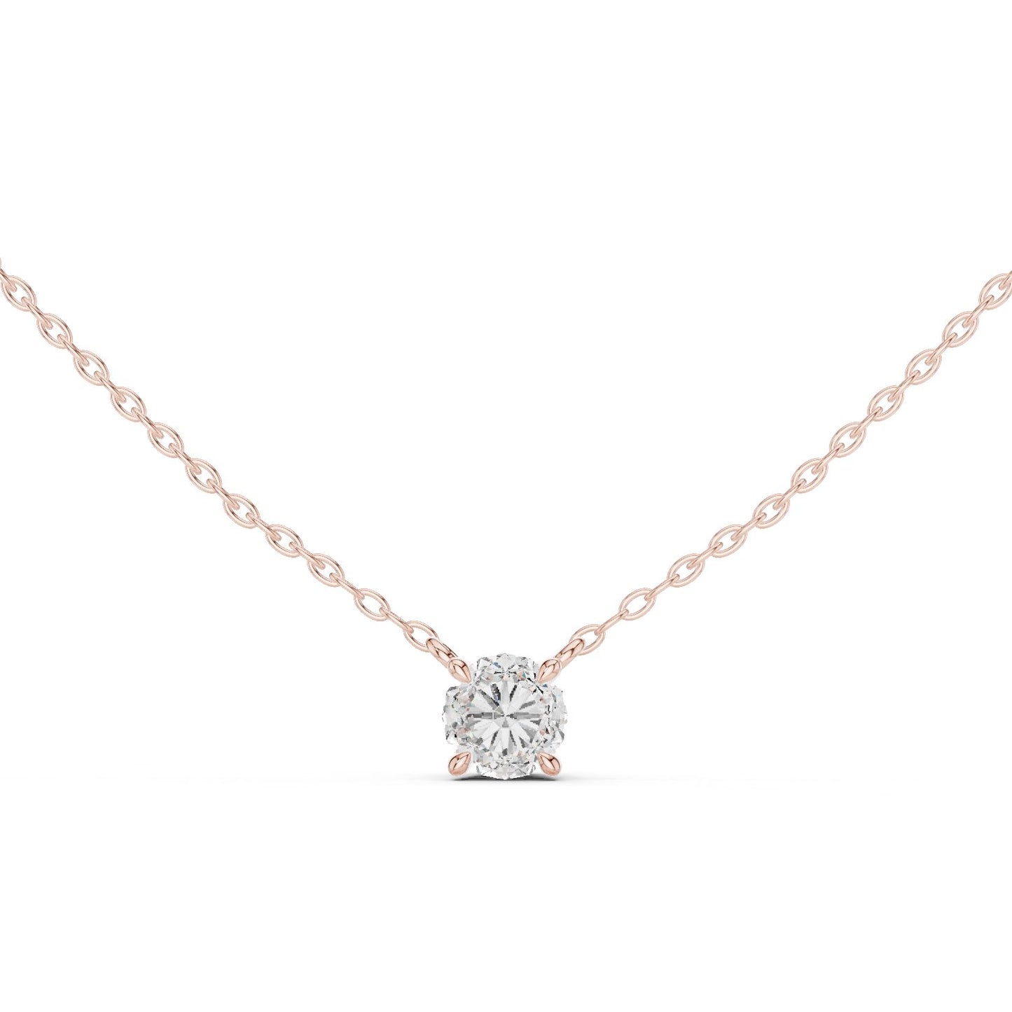 Round Lab Grown Diamond Pendant