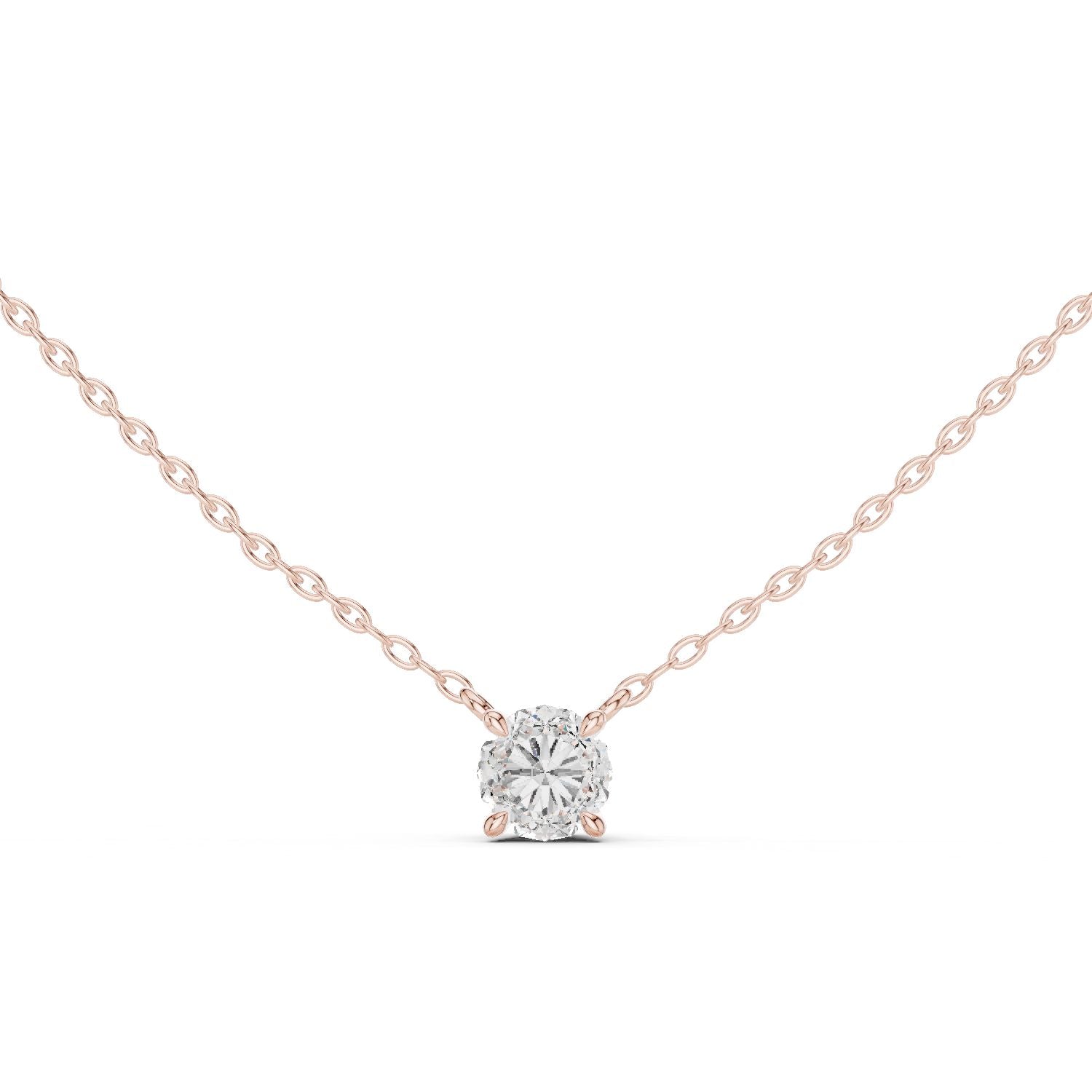 Round Lab Grown Diamond Pendant