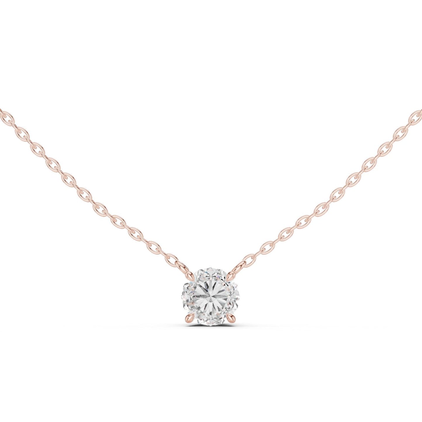 Round Lab Grown Diamond Pendant