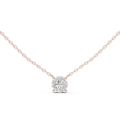 Round Lab Grown Diamond Pendant