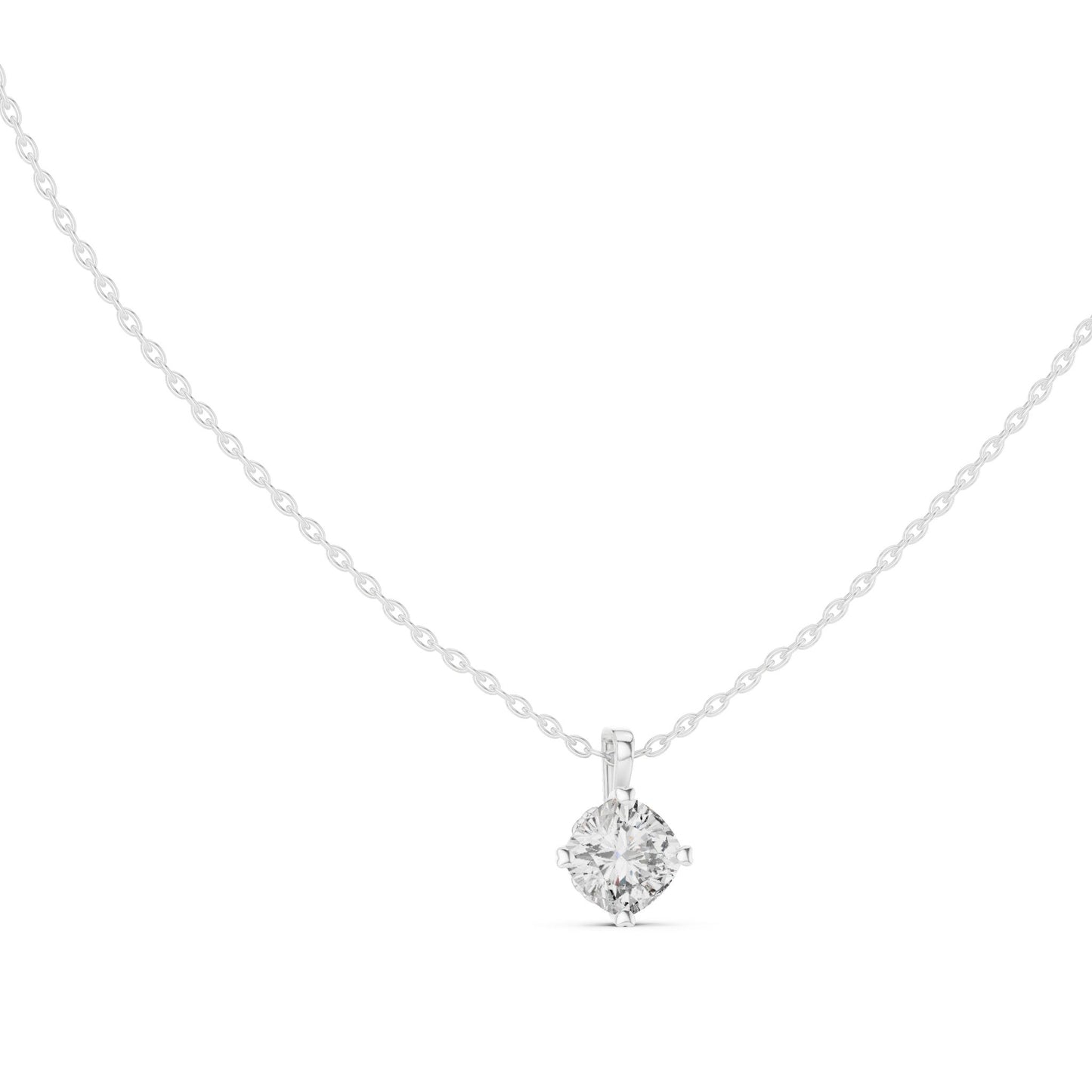 Round Lab Grown Diamond Pendant